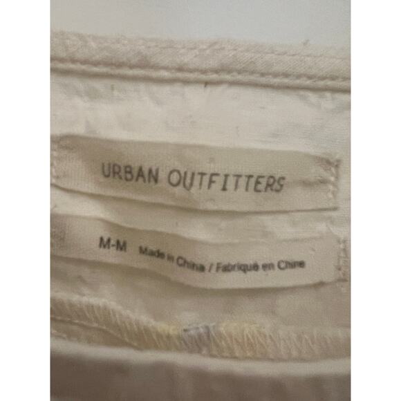 Urban outfitters Linen Blend floral crop top M Babygirl Fairy Festival Clueless - Picture 4 of 8